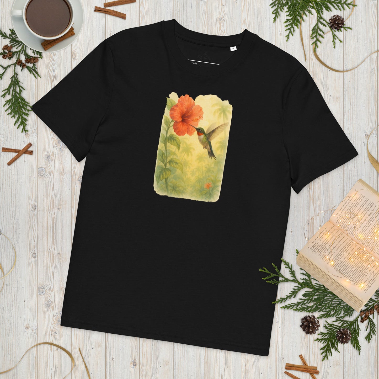 Hummingbird at Hibiscus T-shirt - SignArm