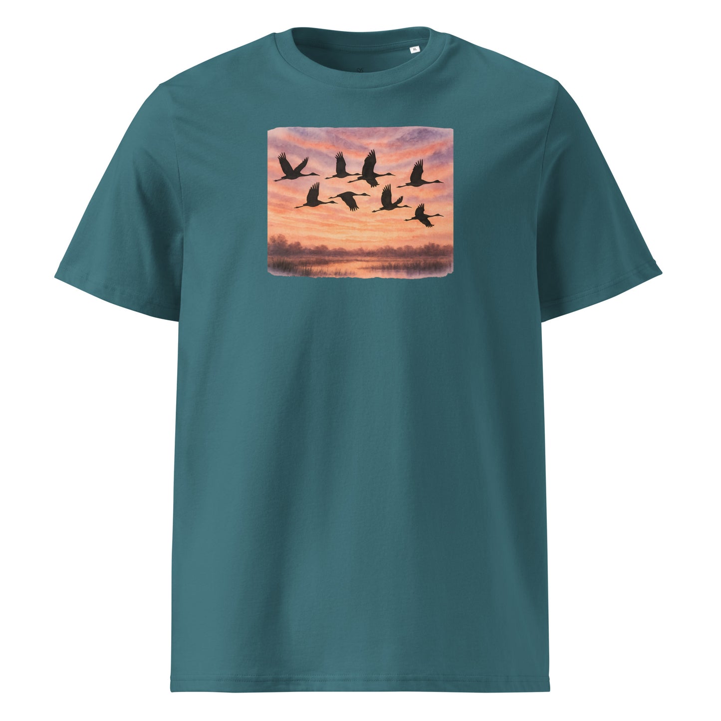 Cranes Sunset Journey T-shirt - SignArm
