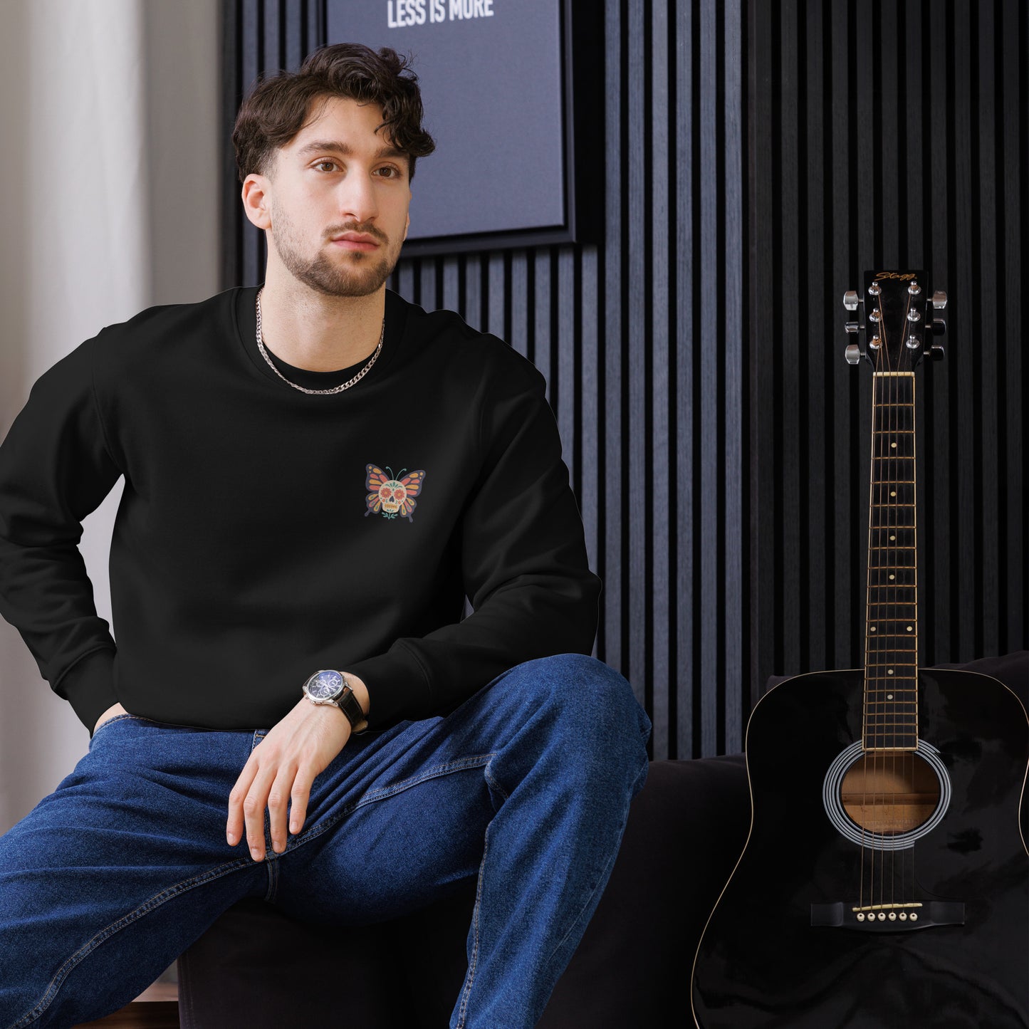 plain black Sweatshirt - SignArm