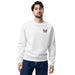 Plain White Organic Cotton Embroidered Sweatshirt - SignArm