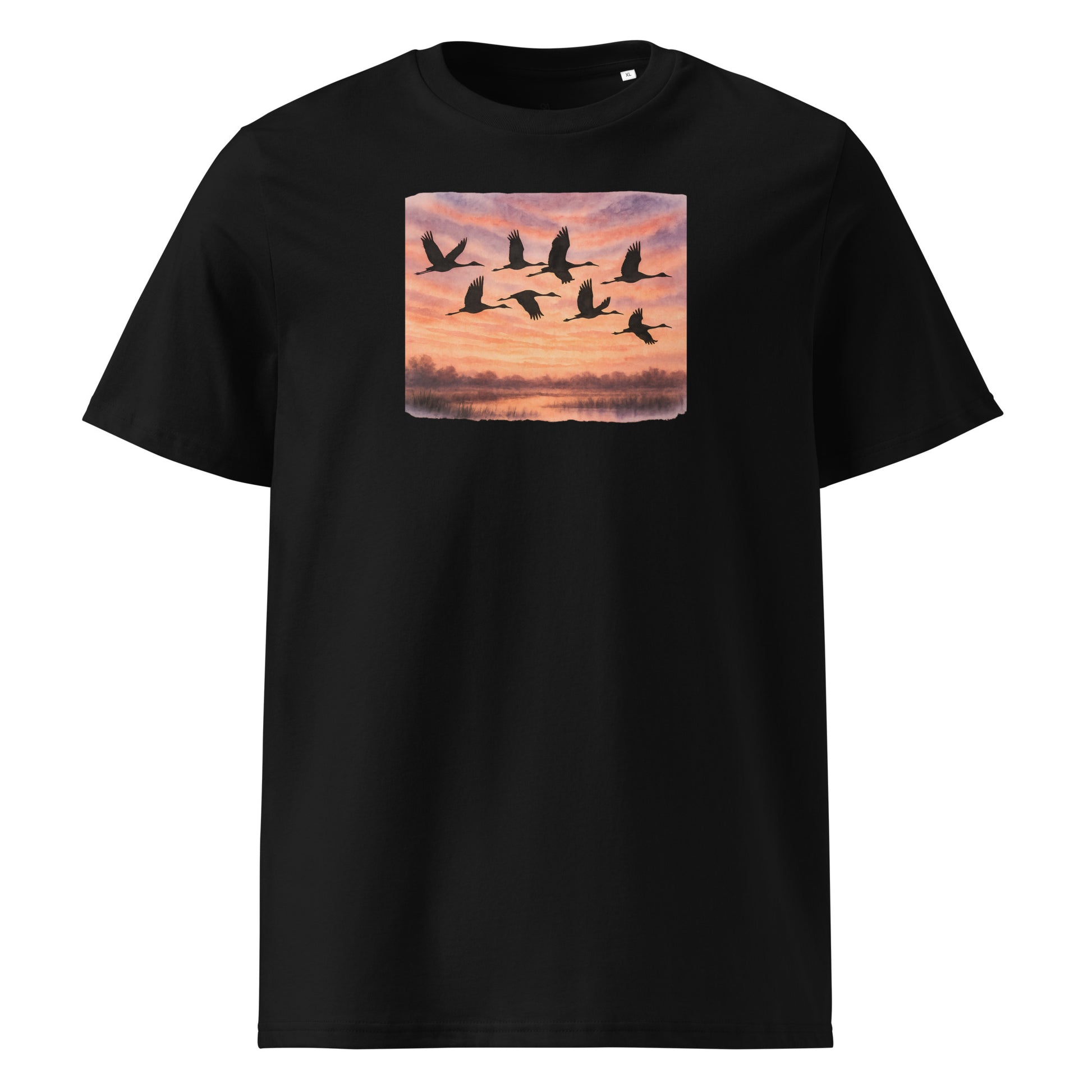 Cranes Sunset Journey T-shirt - SignArm