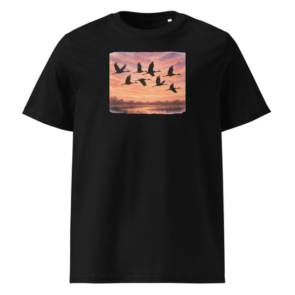 Cranes Sunset Journey T-shirt - SignArm