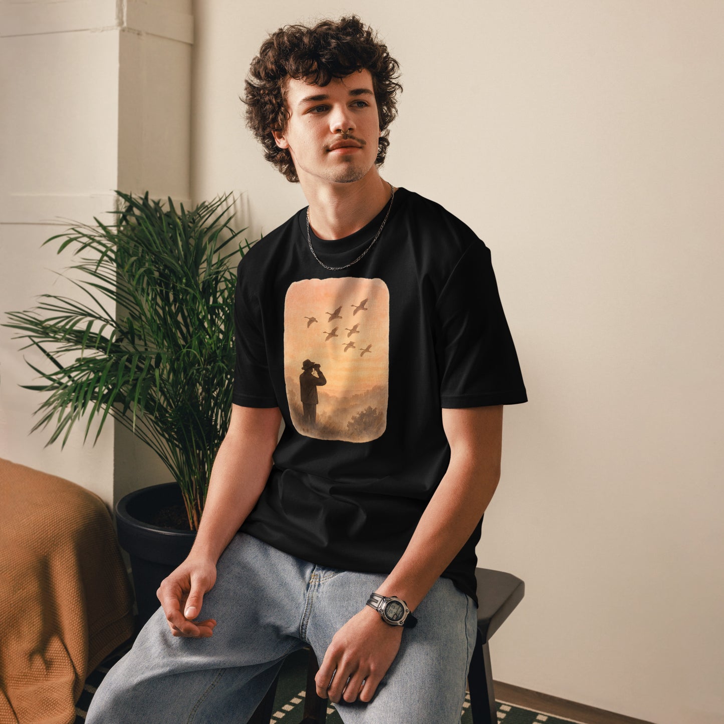 Sunrise Birdwatcher Serenity T-shirt - SignArm