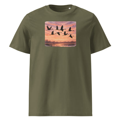 Cranes Sunset Journey T-shirt - SignArm