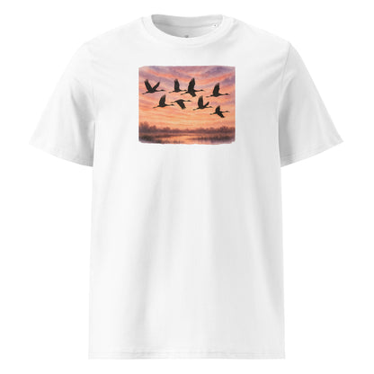 Cranes Sunset Journey T-shirt - SignArm