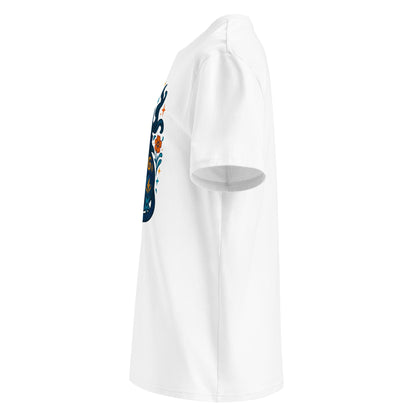 Mystical Ninja Cat with Floral Patterns Tee - SignArm