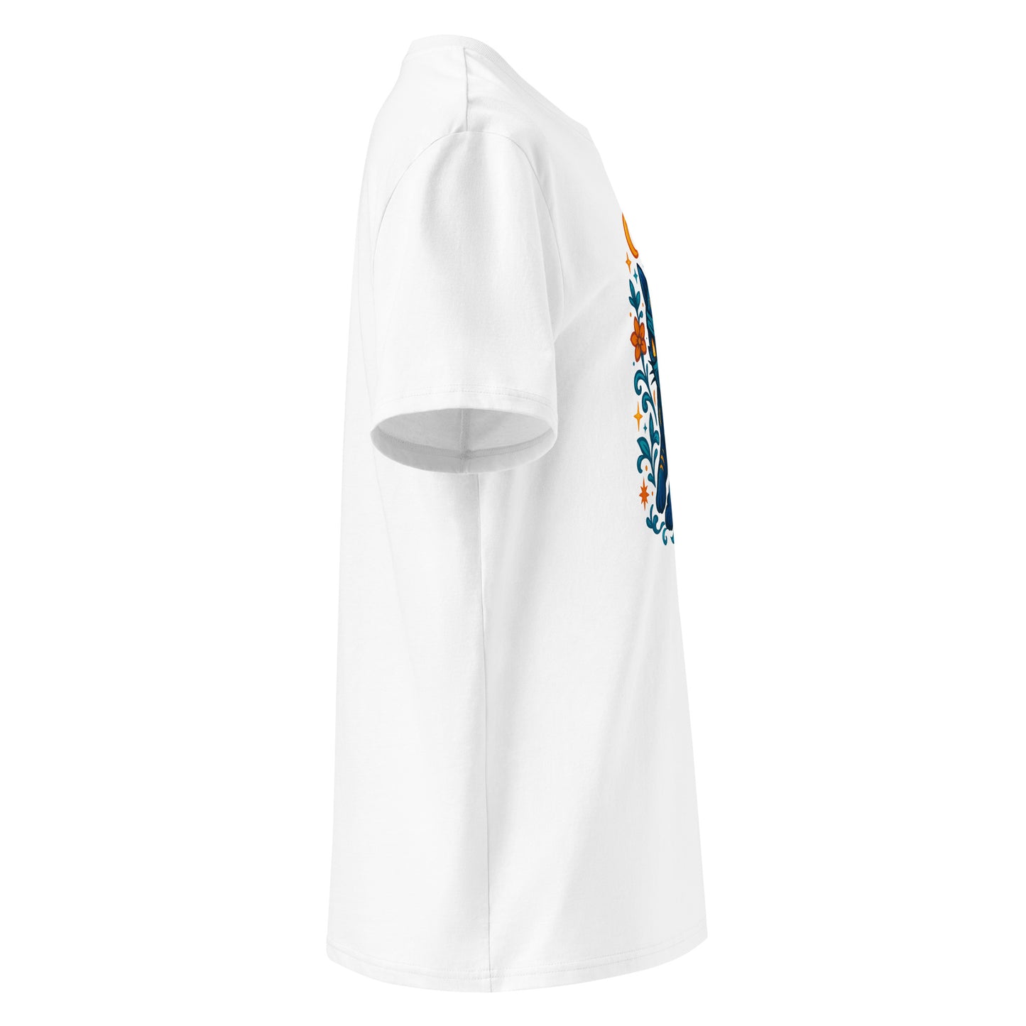 Mystical Ninja Cat with Floral Patterns Tee - SignArm