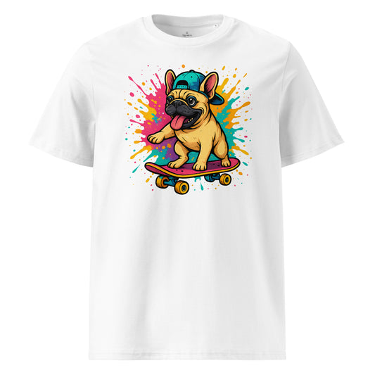 Neon Frenchie Skater Pup Tee - SignArm